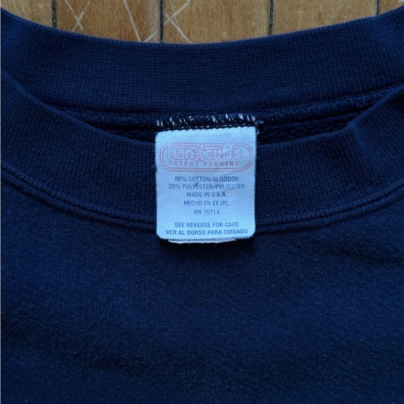 VTG 90s Handcuffs Skate Crewneck Navy Blue USA Made Sz. XL - Picture 11 of 13